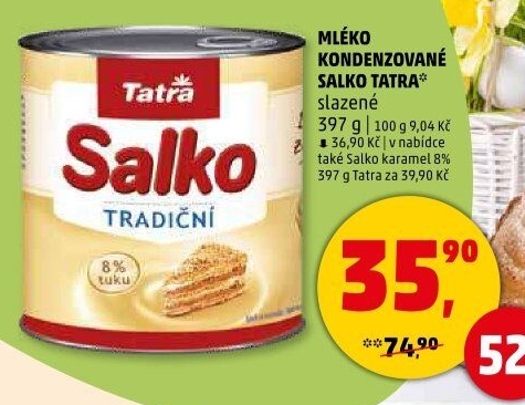 Mléko kondenzované Salko Tatra