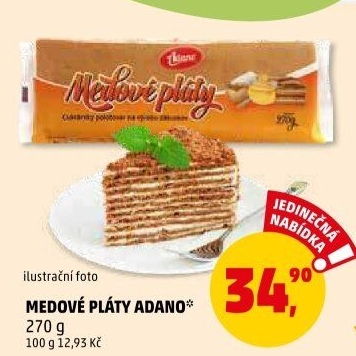 Pláty medové Adano