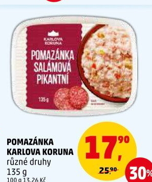 Pomazánky Karlova Koruna