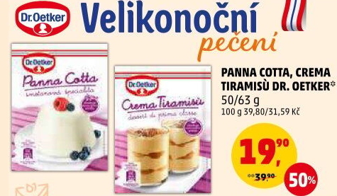 Směs na Panna Cottu Dr. Oetker