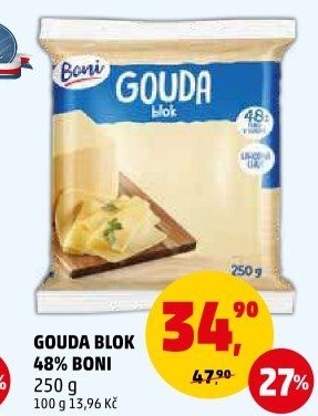 Sýr Gouda 48% Boni