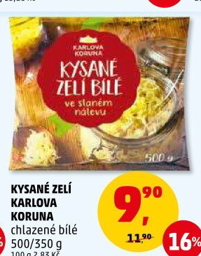 Zelí bílé kysané Karlova Koruna
