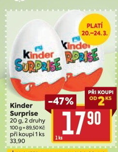 Čokoládové vajíčko s překvapením Kinder Surprise