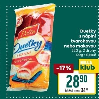 Duetky s náplní Delta