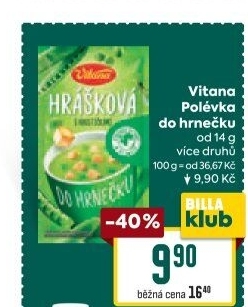 Instantní polévka do hrnečku Vitana