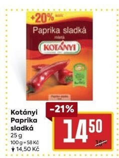 Koření Paprika sladká Kotányi