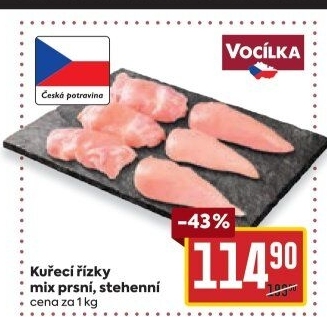 Kuřecí řízky mix Vocílka