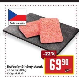 Kuřecí steak mletý