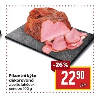 Kýta dekorovaná pikantní