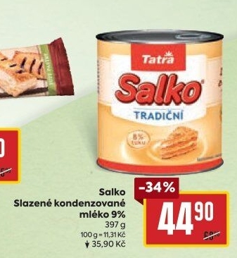 Mléko kondenzované Salko Tatra