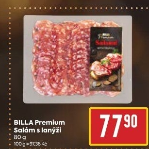 Salám s lanýži Premium Billa