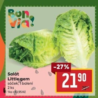 Salát little gem Billa Bonvia