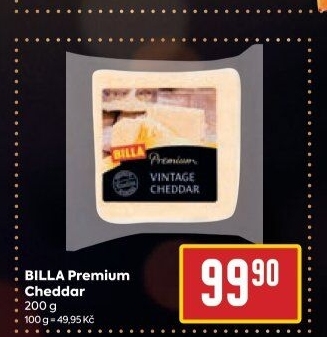 Sýr Cheddar Vintage Premium Billa