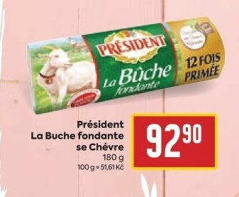 Sýr kozí La Buche fondante Président