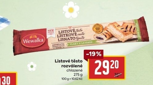 Těsto listové Wewalka