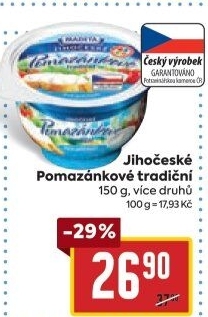 Tradiční pomazánkové Jihočeské Madeta