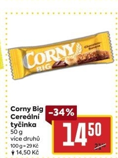Tyčinka cereální BIG Corny