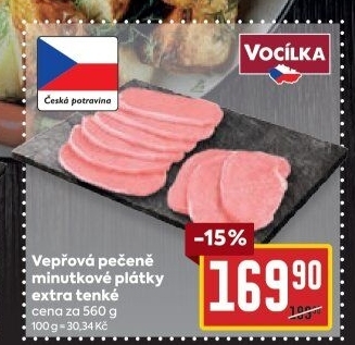 Vepřová pečeně bez kosti Vocílka