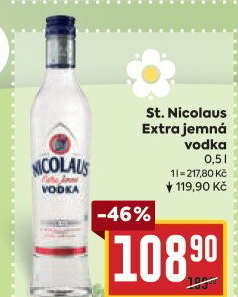 Vodka extra jemná St. Nicolaus