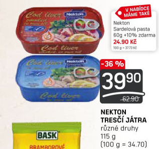 Játra tresčí Nekton
