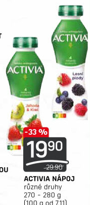 Jogurtový nápoj Activia Danone