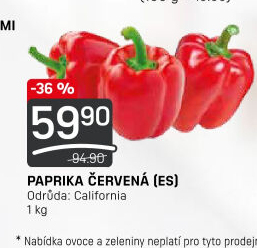 Paprika červená