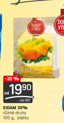 Sýr Eidam 30% Dobrý Výběr