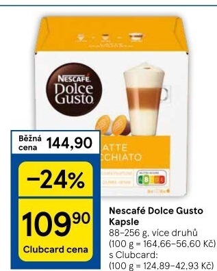 Kapsle Dolce Gusto Nescafé