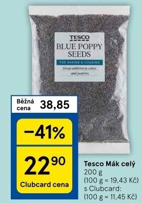 Mák modrý Tesco