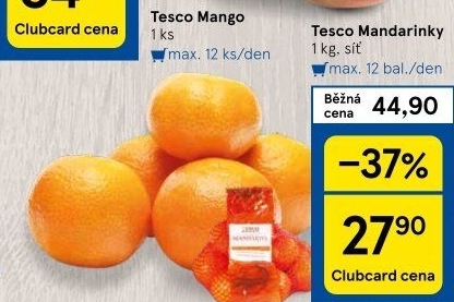Mandarinky Tesco