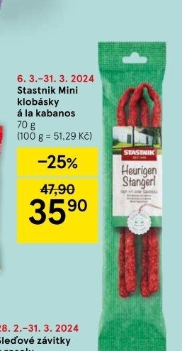 Mini klobásy Stastnik