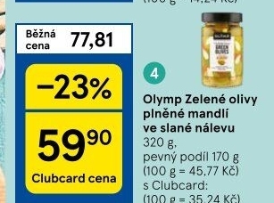 Olivy plněné Olymp