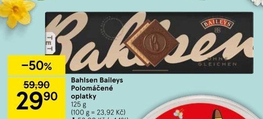 Oplatky polomáčené Bahlsen Baileys