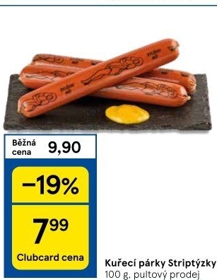 Párky kuřecí striptýzky