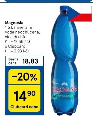 Přírodní voda Magnesia