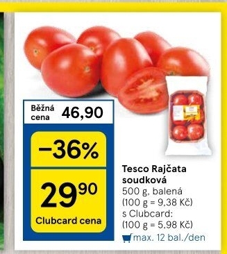 Rajčata soudková Tesco