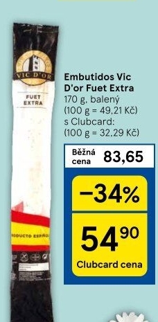 Salám Fuet extra Vic D'