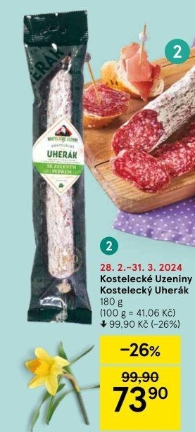 Salám Uherák kostelecký Kostelecké uzeniny