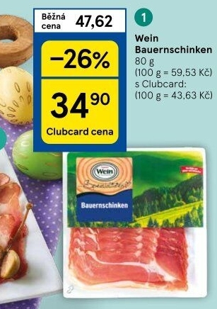 Šunka Bauernschinken Wein