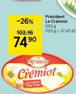 Sýr Le Crémiot Président