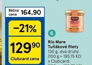 Tuňák filety Rio Mare