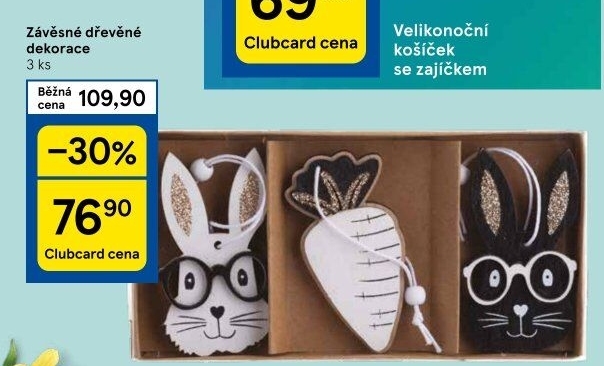 Velikonoční dřevěné závěsné dekorace