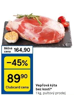 Vepřová kýta bez kosti