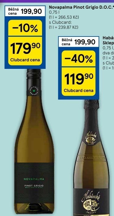 Víno bio Pinot Grigio Friuli DOC Novapalma