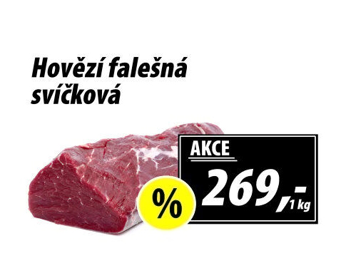 Hovězí plec kulatá - falešná svíčková