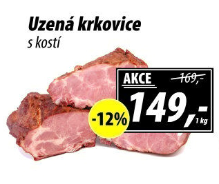 Uzená krkovice s kostí