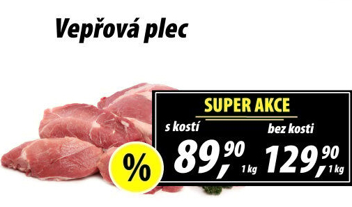 Vepřová plec s kostí