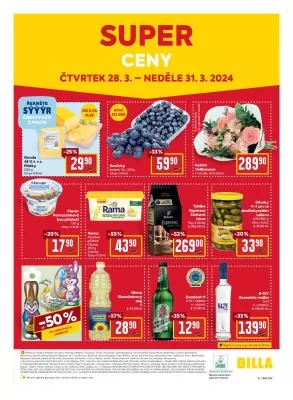 akční leták BILLA 27.3.2024-2.4.2024