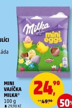 Čokoládová vajíčka Mini eggs Milka