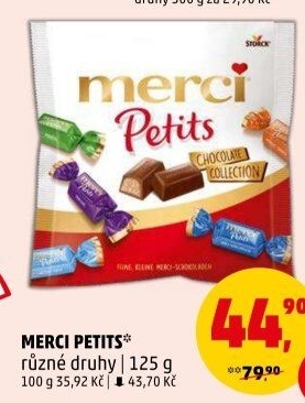 Čokoládové bonbony Petits Merci